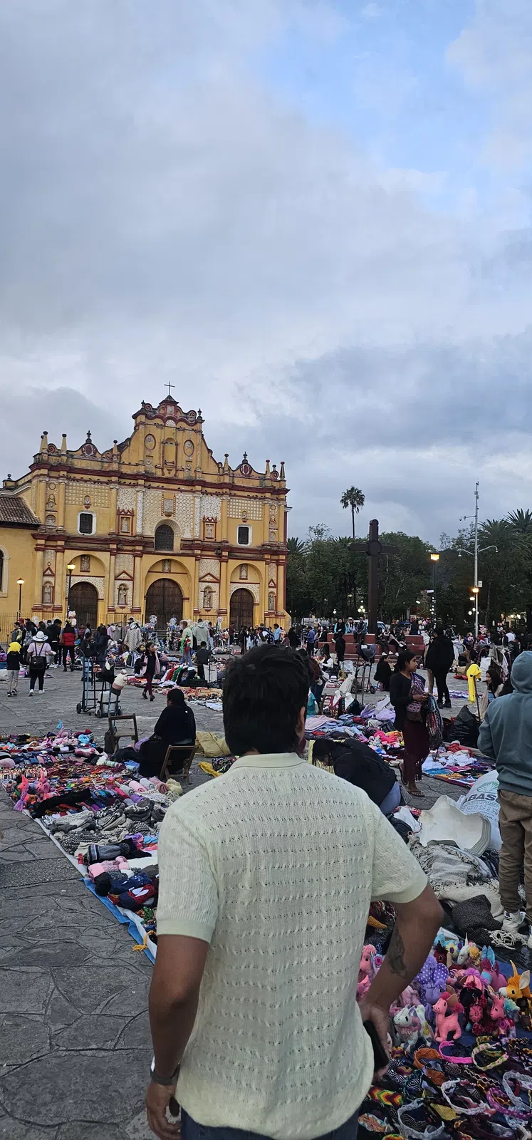 A plaza in Oaxaca, Mexico